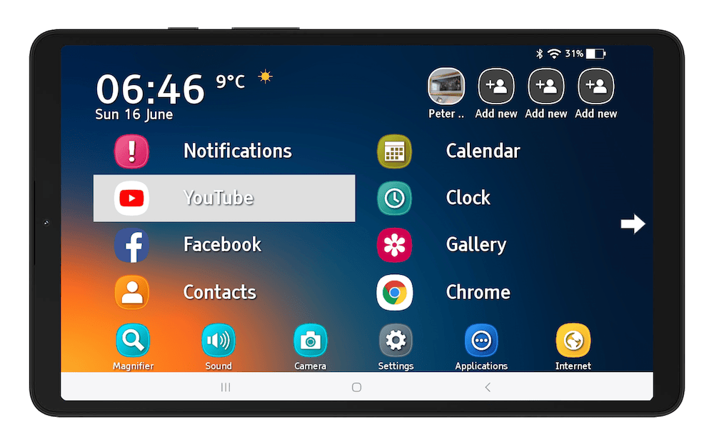 Samsung Tablet A9 Easology Plus Own Easology